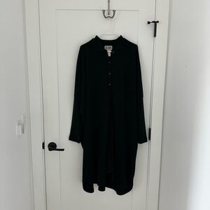 Vintage button-up long sleeve dress